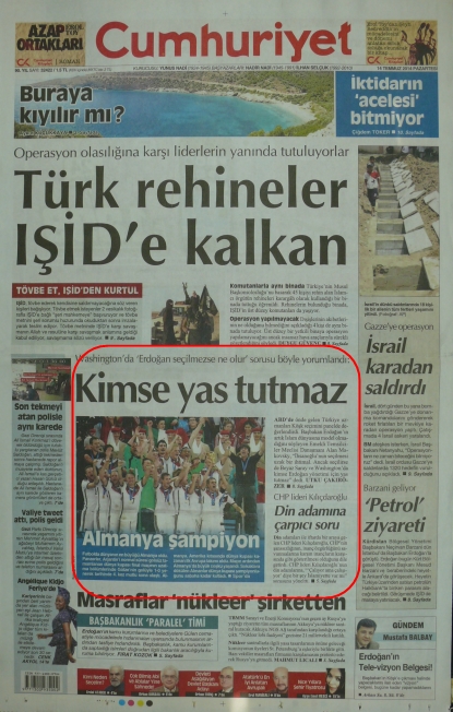 Foto - Ali İhsan Karahasanoğlu geçmiş 13 Temmuzlardaki gazete manşetlerini yorumladı