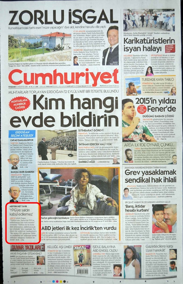 Foto - Ali İhsan Karahasanoğlu geçmiş 13 Ağustoslardaki gazete manşetlerini yorumladı