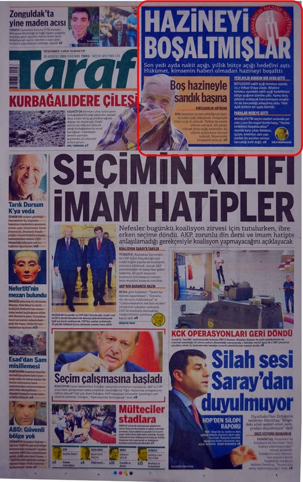Foto - Ali İhsan Karahasanoğlu geçmiş 13 Ağustoslardaki gazete manşetlerini yorumladı
