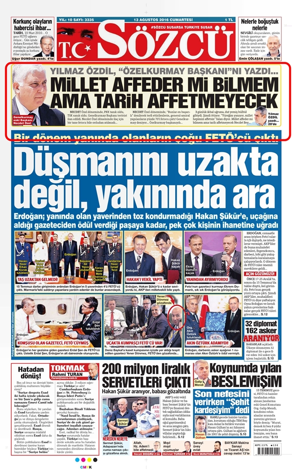 Foto - Ali İhsan Karahasanoğlu geçmiş 13 Ağustoslardaki gazete manşetlerini yorumladı