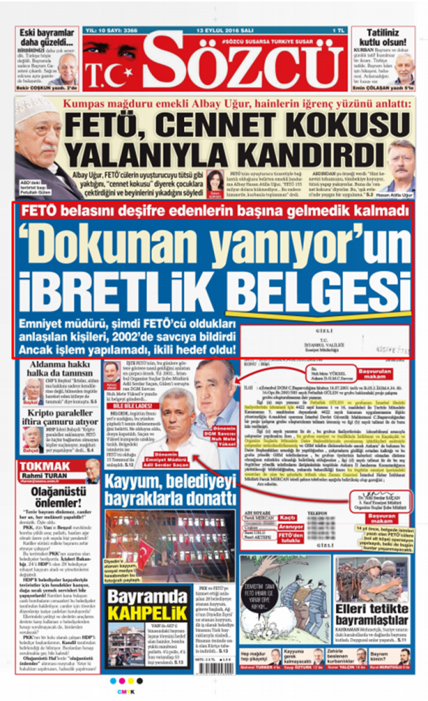 Foto - Ali İhsan Karahasanoğlu geçmiş 13 Eylüllerdeki manşetleri yorumladı