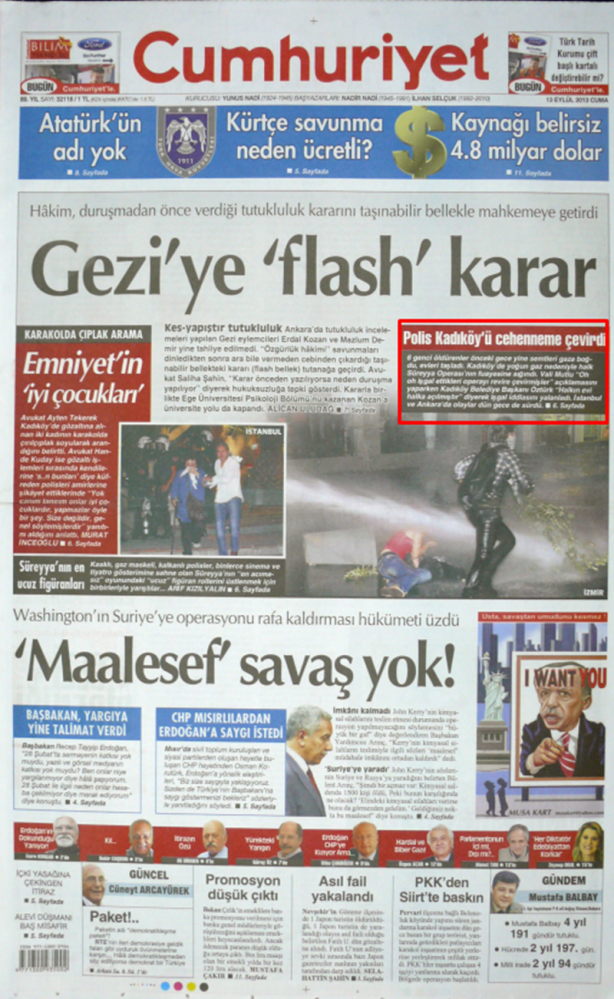 Foto - Ali İhsan Karahasanoğlu geçmiş 13 Eylüllerdeki manşetleri yorumladı