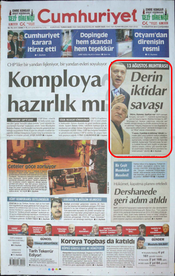 Foto - Ali İhsan Karahasanoğlu geçmiş 14 Ağustoslardaki gazete manşetlerini yorumladı