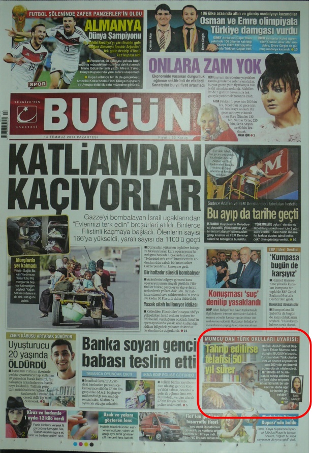 Foto - Ali İhsan Karahasanoğlu geçmiş 14 Temmuzlardaki gazete manşetlerini yorumladı