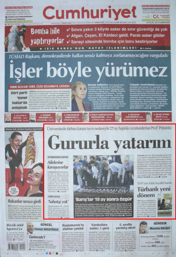 Foto - Ali İhsan Karahasanoğlu geçmiş 15 Eylüllerdeki gazete manşetlerini yorumladı