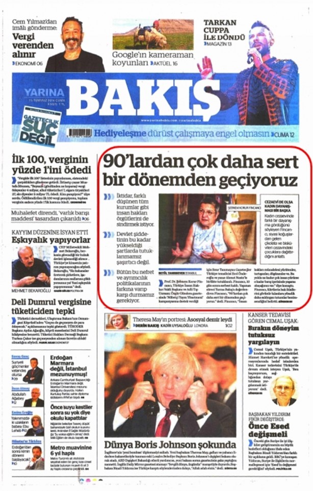 Foto - Ali İhsan Karahasanoğlu geçmiş 15 Temmuzlardaki gazete manşetlerini yorumladı