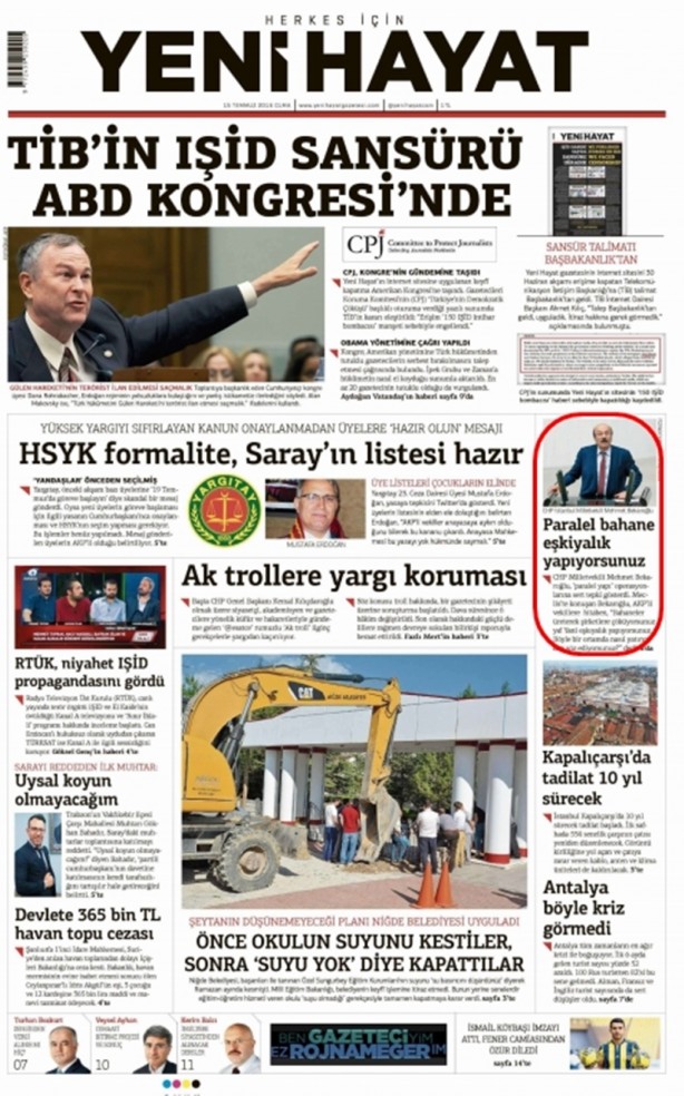 Foto - Ali İhsan Karahasanoğlu geçmiş 15 Temmuzlardaki gazete manşetlerini yorumladı