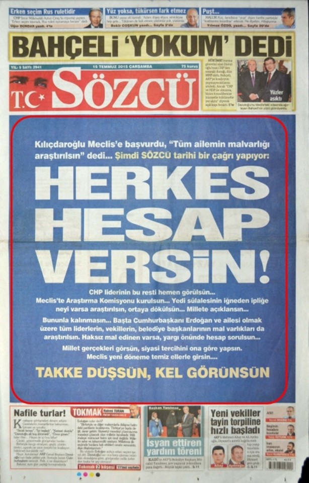 Foto - Ali İhsan Karahasanoğlu geçmiş 15 Temmuzlardaki gazete manşetlerini yorumladı