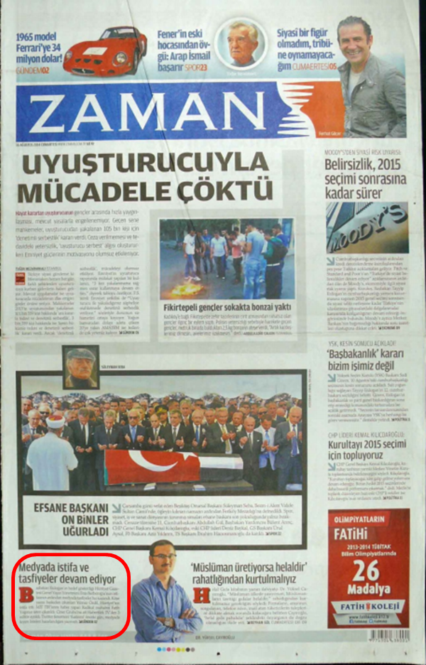 Foto - Ali İhsan Karahasanoğlu geçmiş 16 Ağustoslardaki gazete manşetlerini yorumladı