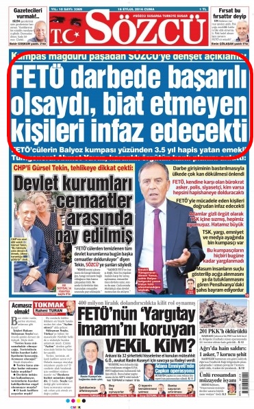 Foto - Ali İhsan Karahasanoğlu geçmiş 16 Eylüllerdeki gazete manşetlerini yorumladı