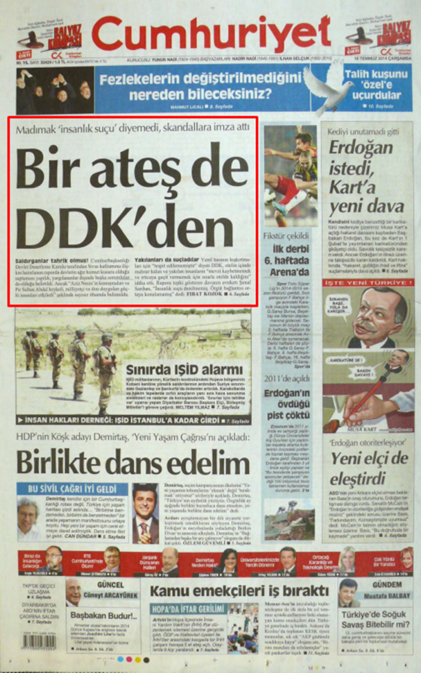 Foto - Ali İhsan Karahasanoğlu geçmiş 16 Temmuzlardaki gazete manşetlerini yorumladı