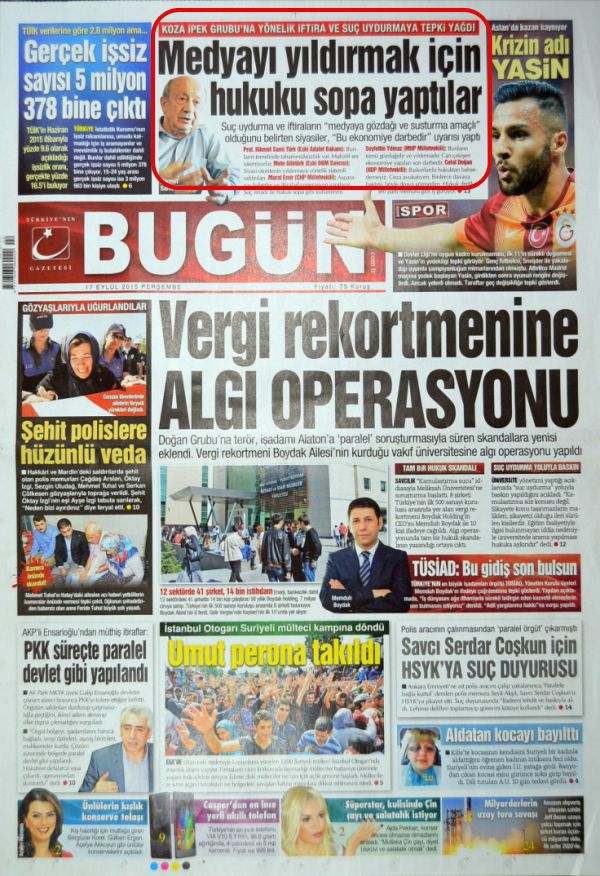 Foto - Ali İhsan Karahasanoğlu geçmiş 17 Eylüllerdeki gazete manşetlerini yorumladı