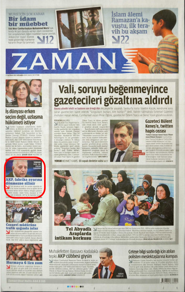 Foto - Ali İhsan Karahasanoğlu geçmiş 17 Haziranlardaki gazete manşetlerini yorumladı