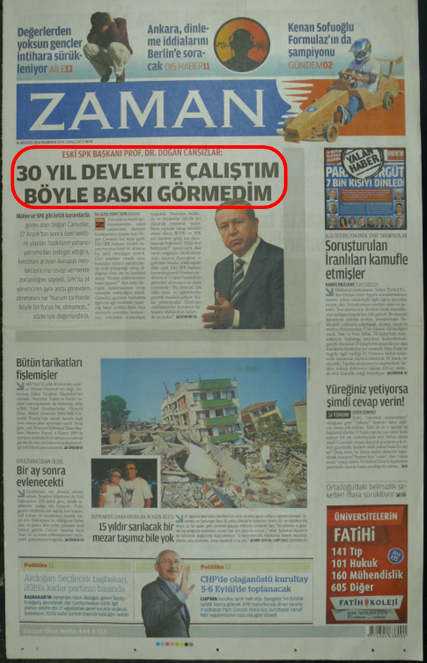 Foto - Ali İhsan Karahasanoğlu geçmiş 18 Ağustoslardaki gazete manşetlerini yorumladı