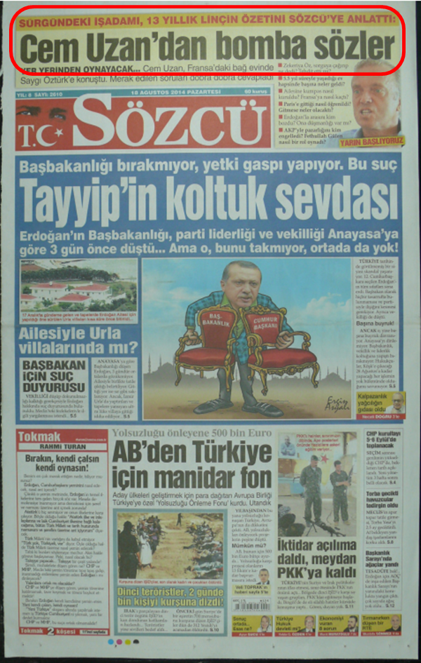 Foto - Ali İhsan Karahasanoğlu geçmiş 18 Ağustoslardaki gazete manşetlerini yorumladı