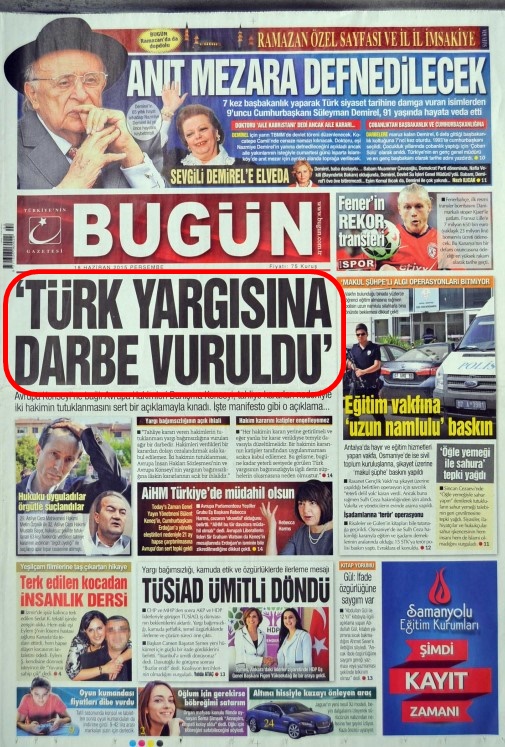 Foto - Ali İhsan Karahasanoğlu geçmiş 18 Haziranlardaki gazete manşetlerini yorumladı