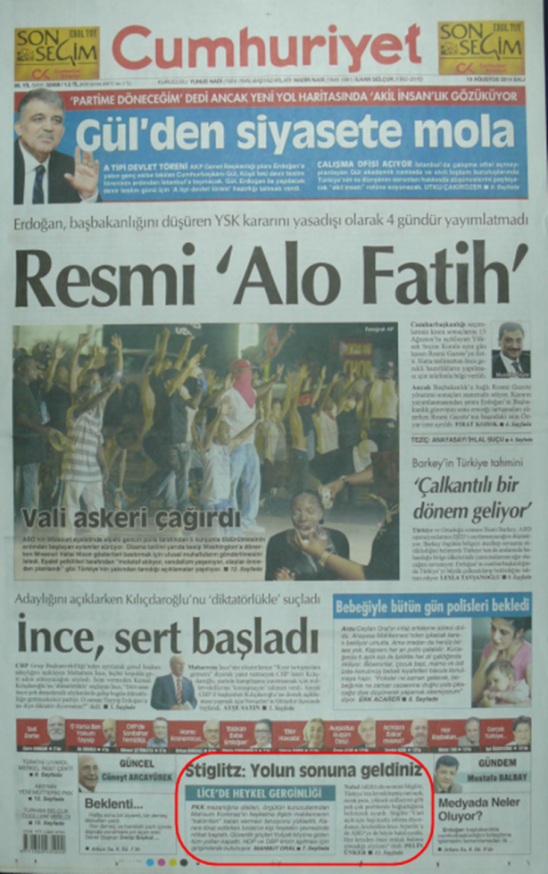 Foto - Ali İhsan Karahasanoğlu geçmiş 19 Ağustoslardaki gazete manşetlerini yorumladı