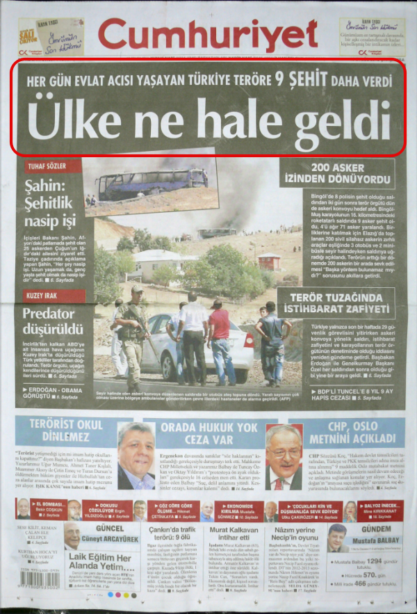 Foto - Ali İhsan Karahasanoğlu geçmiş 19 Eylüllerdeki gazete manşetlerini yorumladı