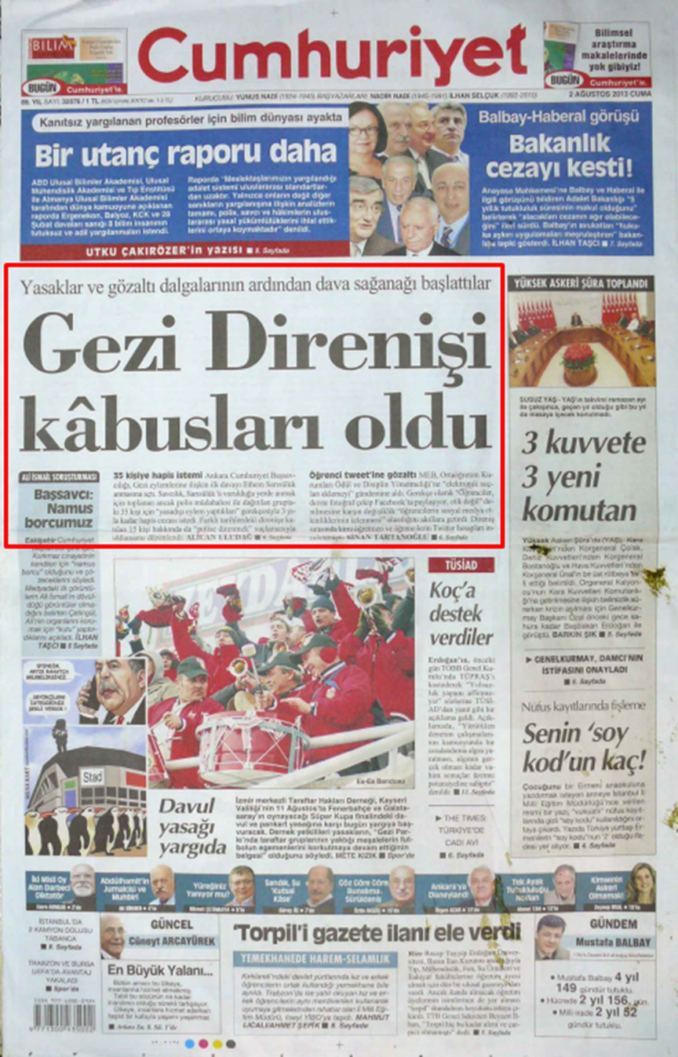 Foto - Ali İhsan Karahasanoğlu geçmiş 2 Ağustoslardaki gazete manşetlerini yorumladı