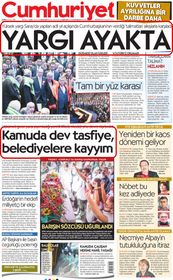 Foto - Ali İhsan Karahasanoğlu geçmiş 2 Eylüllerdeki gazete manşetlerini yorumladı