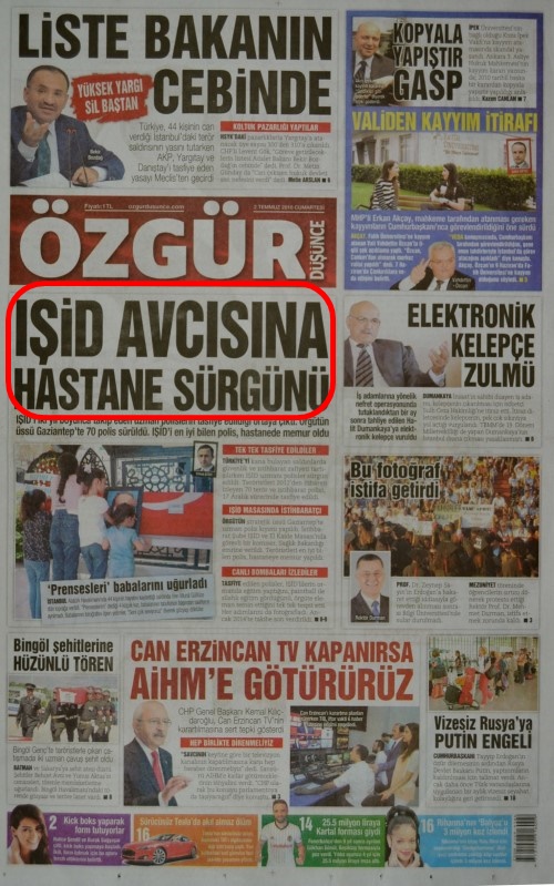 Foto - Ali İhsan Karahasanoğlu geçmiş 2 Temmuzlardaki gazete manşetlerini yorumladı