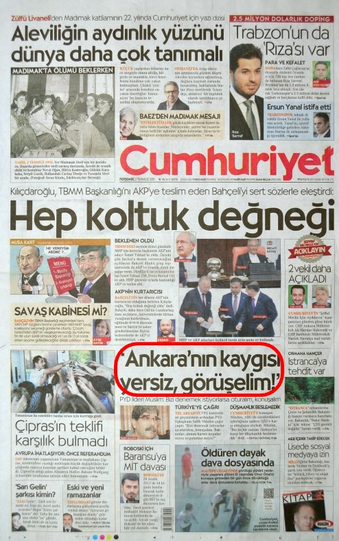 Foto - Ali İhsan Karahasanoğlu geçmiş 2 Temmuzlardaki gazete manşetlerini yorumladı