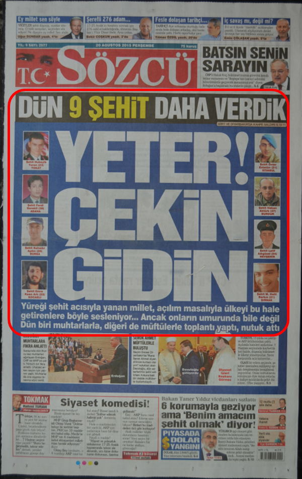 Foto - Ali İhsan Karahasanoğlu geçmiş 20 Ağustoslardaki gazete manşetlerini yorumladı