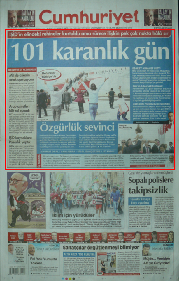 Foto - Ali İhsan Karahasanoğlu geçmiş 21 Eylüllerdeki gazete manşetlerini yorumladı