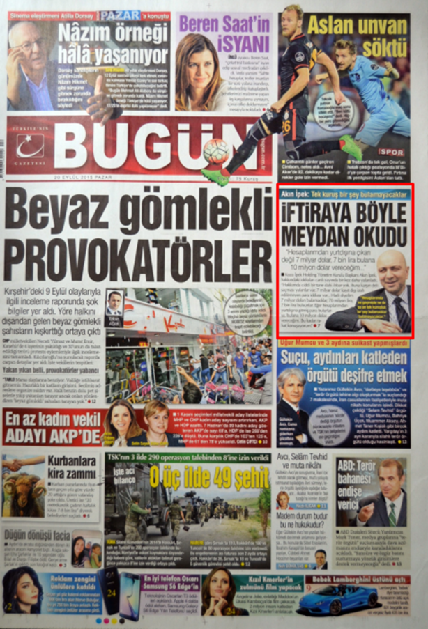 Foto - Ali İhsan Karahasanoğlu geçmiş 20 Eylüllerdeki gazete manşetlerini yorumladı