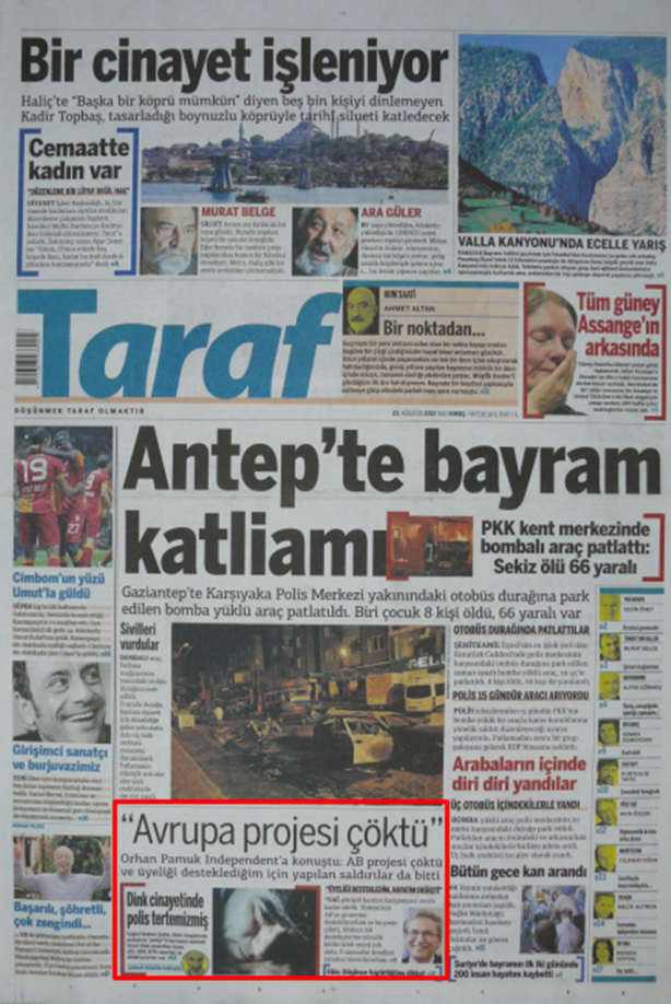 Foto - Ali İhsan Karahasanoğlu geçmiş 21 Ağustoslardaki gazete manşetlerini yorumladı