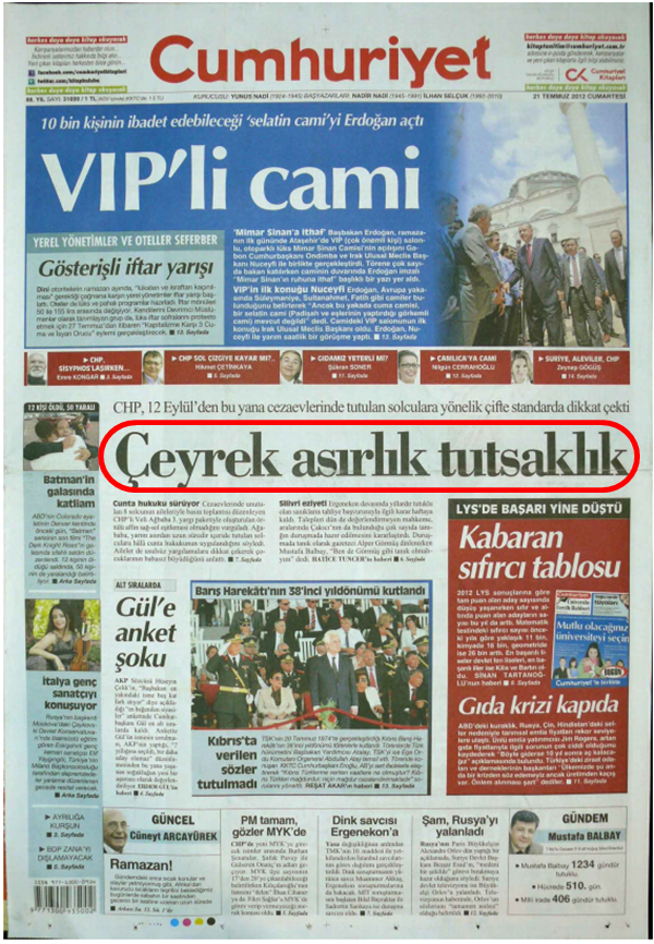 Foto - Ali İhsan Karahasanoğlu geçmiş 21 Temmuzlardaki gazete manşetlerini yorumladı