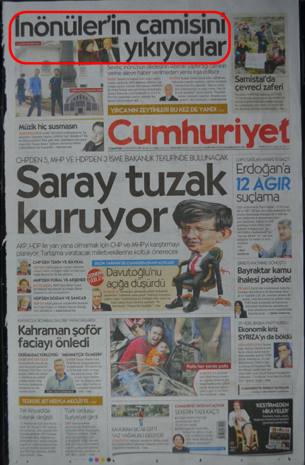 Foto - Ali İhsan Karahasanoğlu geçmiş 22 Ağustoslardaki gazete manşetlerini yorumladı