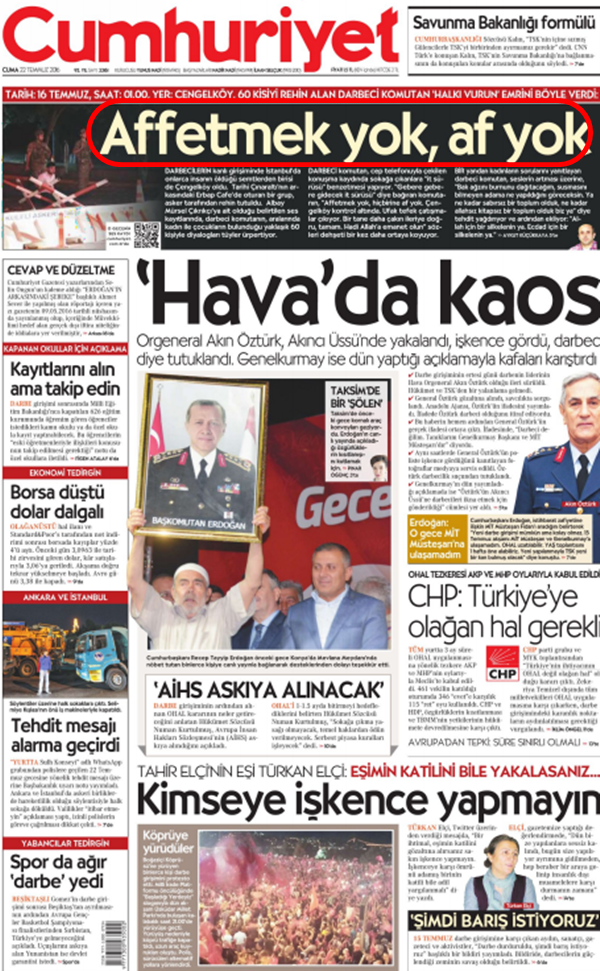 Foto - Ali İhsan Karahasanoğlu, geçmiş 22 Temmuzlardaki gazete manşetlerini yorumladı