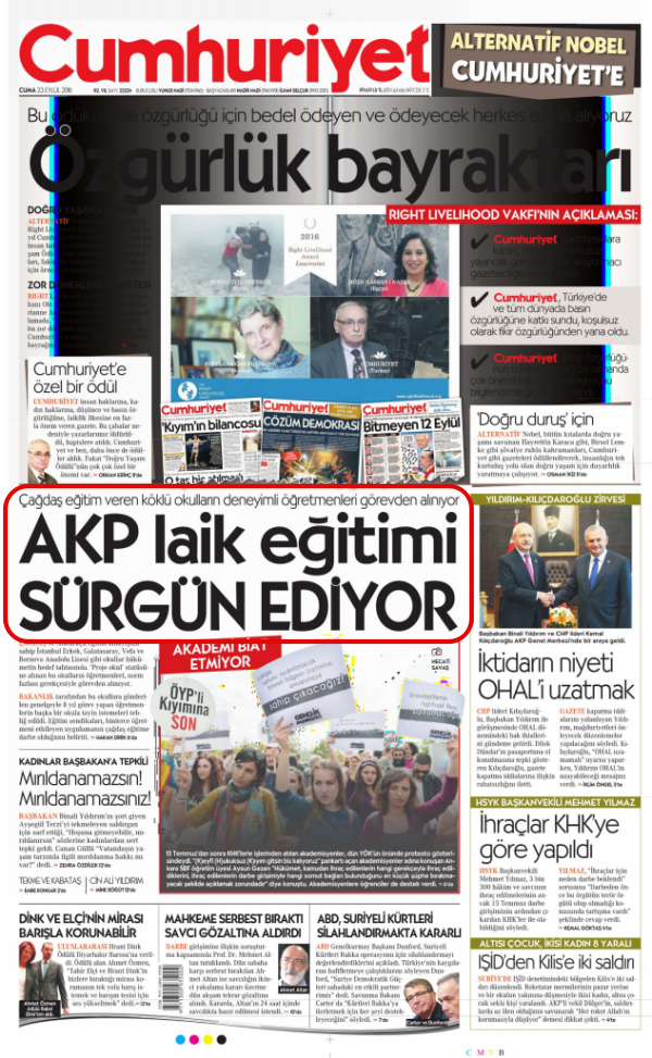 Foto - Ali İhsan Karahasanoğlu geçmiş 23 Eylüllerdeki gazete manşetlerini yorumladı