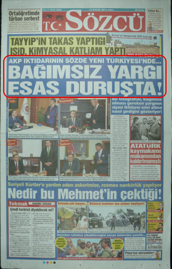 Foto - Ali İhsan Karahasanoğlu geçmiş 23 Eylüllerdeki gazete manşetlerini yorumladı