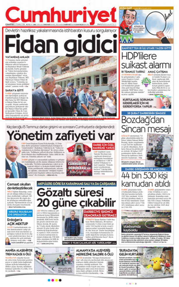 Foto - Ali İhsan Karahasanoğlu geçmiş 23 Temmuzlardaki gazete manşetlerini yorumladı