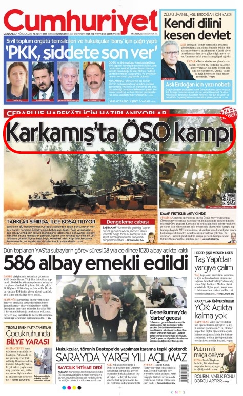 Foto - Ali İhsan Karahasanoğlu geçmiş 24 Ağustoslardaki gazete manşetlerini yorumladı