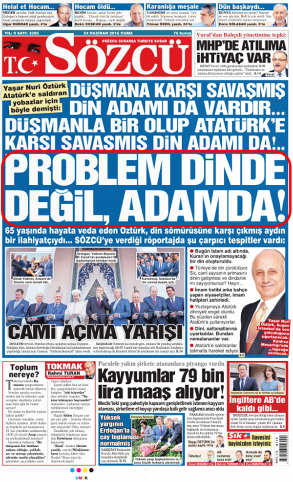 Foto - Ali İhsan Karahasanoğlu geçmiş 24 Haziranlardaki gazete manşetlerini yorumladı