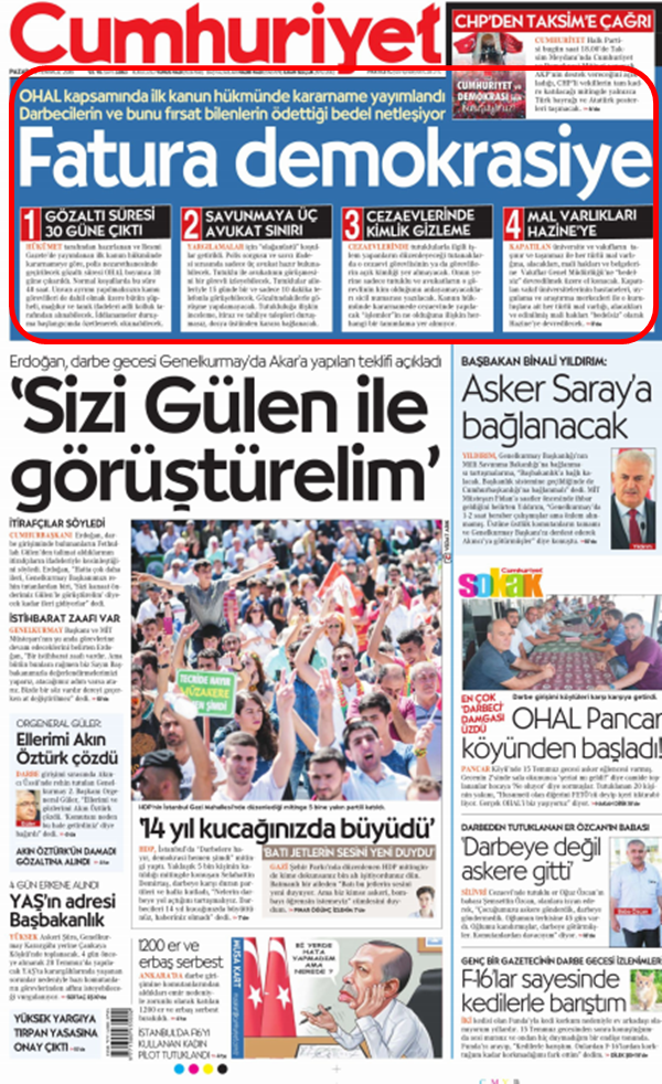 Foto - Ali İhsan Karahasanoğlu geçmiş 24 Temmuzlardaki gazete manşetlerini yorumladı