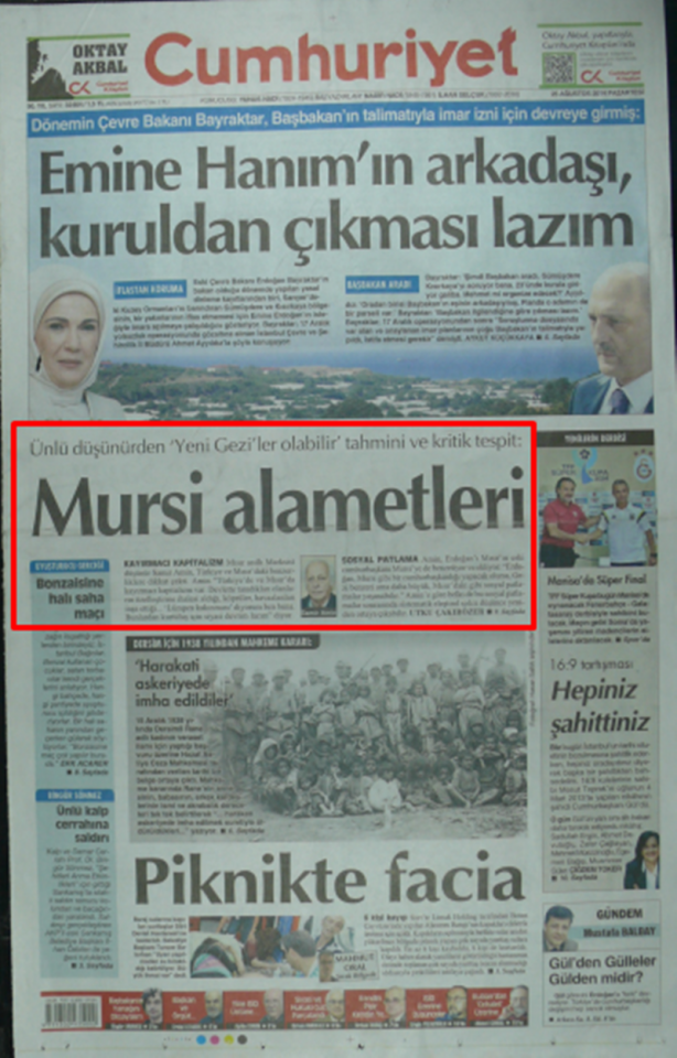 Foto - Ali İhsan Karahasanoğlu geçmiş 25 Ağustoslardaki gazete manşetlerini yorumladı