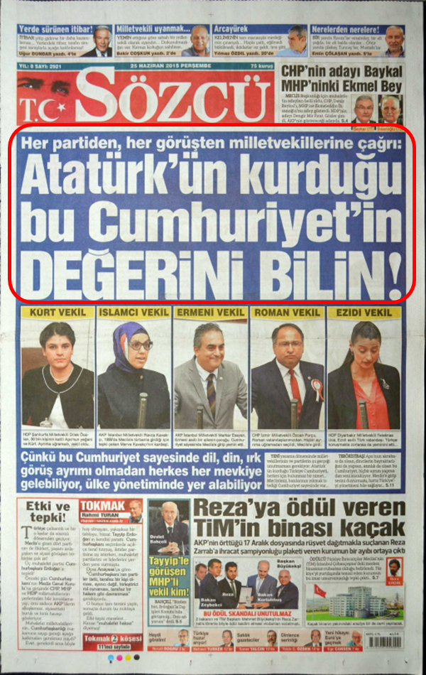 Foto - Ali İhsan Karahasanoğlu geçmiş 25 Haziranlardaki gazete manşetlerini yorumladı