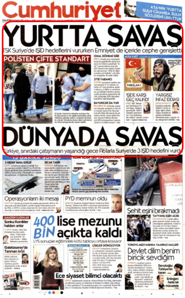 Foto - Ali İhsan Karahasanoğlu geçmiş 25 Temmuzlardaki gazete manşetlerini yorumladı