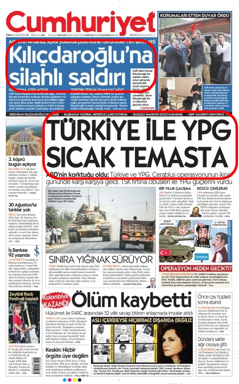 Foto - Ali İhsan Karahasanoğlu geçmiş 26 Ağustoslardaki gazete manşetlerini yorumladı