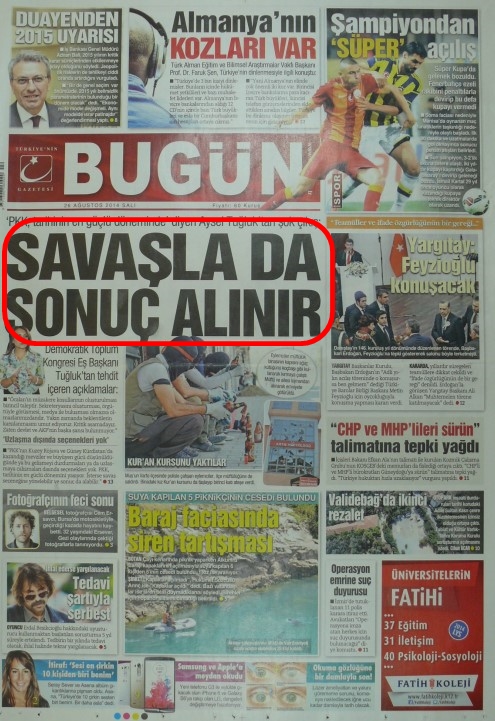 Foto - Ali İhsan Karahasanoğlu geçmiş 26 Ağustoslardaki gazete manşetlerini yorumladı