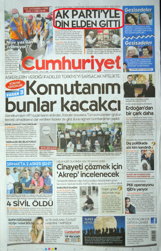 Foto - Ali İhsan Karahasanoğlu geçmiş 26 Eylüllerdeki gazete manşetlerini yorumladı