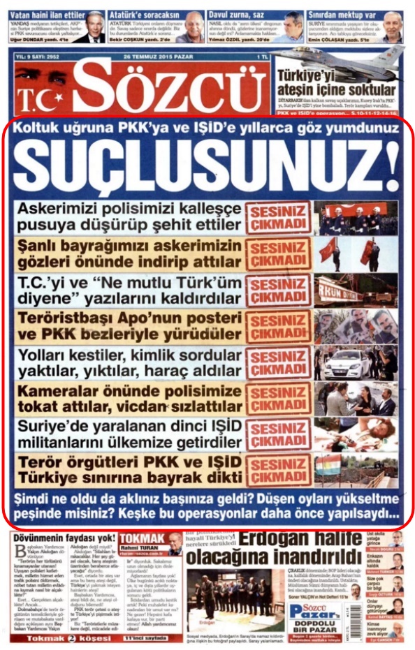 Foto - Ali İhsan Karahasanoğlu geçmiş 26 Temmuzlardaki gazete manşetlerini yorumladı
