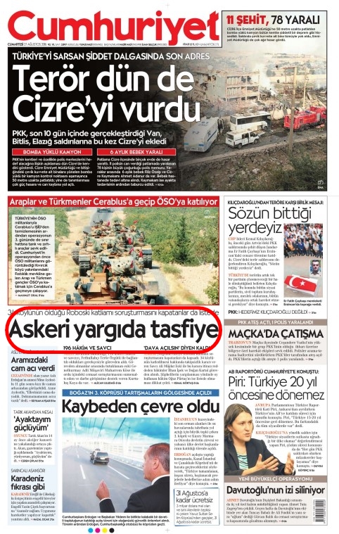 Foto - Ali İhsan Karahasanoğlu geçmiş 27 Ağustoslardaki gazete manşetlerini yorumladı