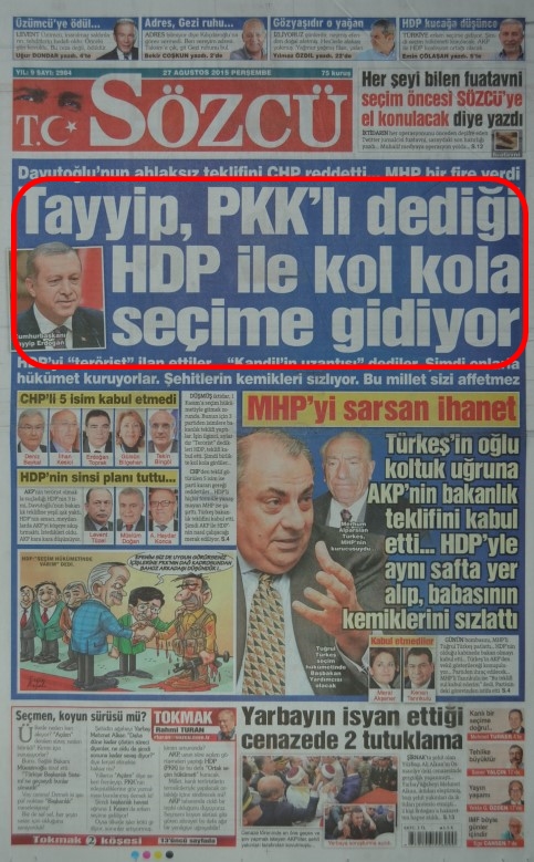 Foto - Ali İhsan Karahasanoğlu geçmiş 27 Ağustoslardaki gazete manşetlerini yorumladı