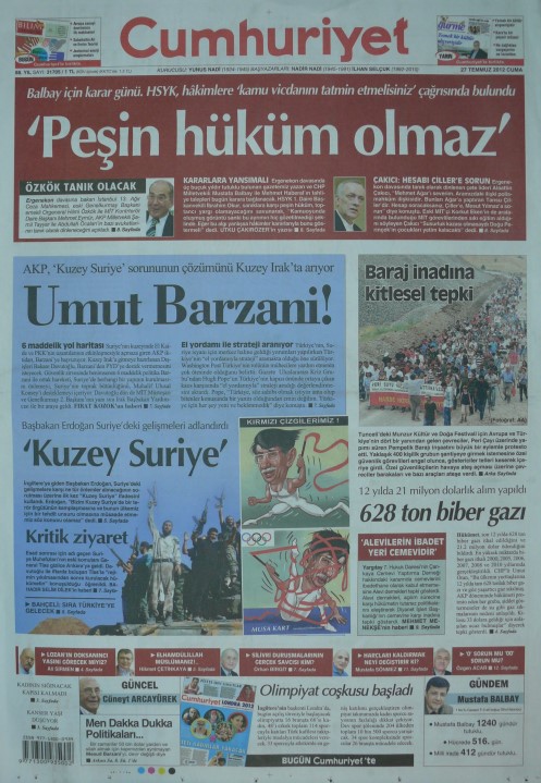 Foto - Ali İhsan Karahasanoğlu geçmiş 27 Temmuzlardaki gazete manşetlerini yorumladı