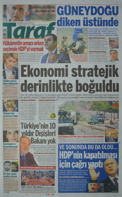 Foto - Ali İhsan Karahasanoğlu geçmiş 27 Temmuzlardaki gazete manşetlerini yorumladı